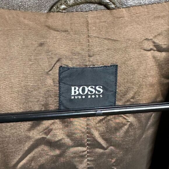 HUGO BOSS 100% Schweineleder Pigskin Cazer Jacket Walnut Brown - Picture 6 of 6